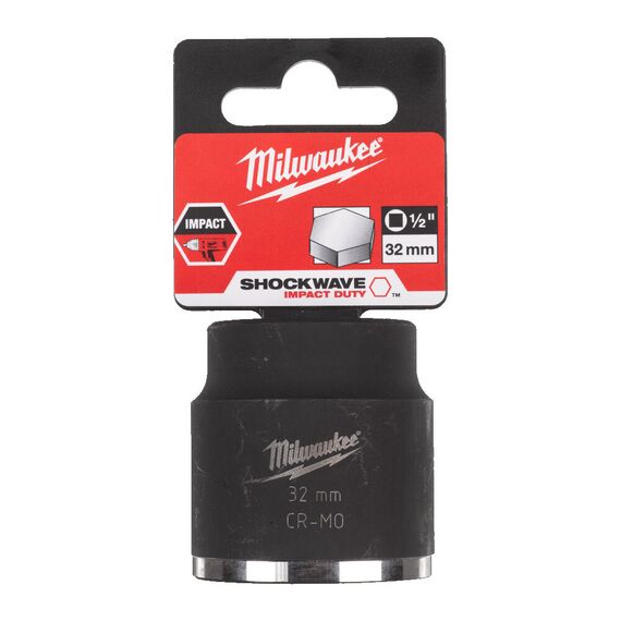 Ударная головка Milwaukee 32 MM ½˝ IMPACT SOCKET - 4932478050, Модель: 32 MM ½˝ IMPACT SOCKET, фото, изображение 2 Ударная головка Milwaukee 32 MM ½˝ IMPACT SOCKET - 4932478050, Модель: 32 MM ½˝ IMPACT SOCKET, внеший вид, изображение 2
