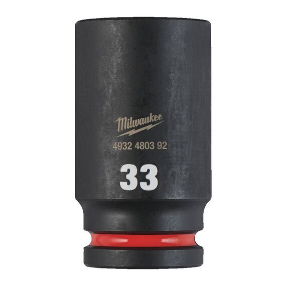 Ударная головка Milwaukee 33 MM ¾˝ IMPACT SOCKET DEEP удлиненная - 4932480392, Модель: 33 MM ¾˝ IMPACT SOCKET DEEP, внеший вид