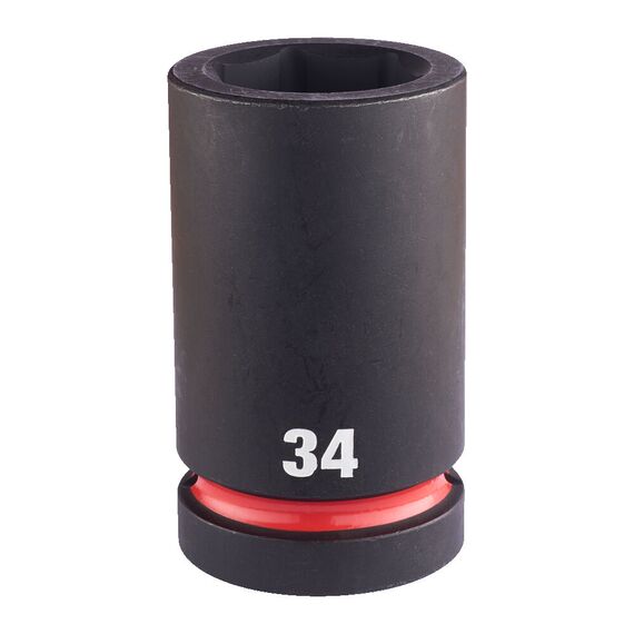 Ударная головка Milwaukee 34 MM 1˝ IMPACT SOCKET DEEP удлиненная - 4932480428, Модель: 34 MM 1˝ IMPACT SOCKET DEEP, внеший вид