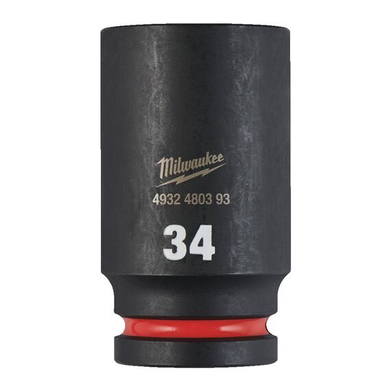 Ударная головка Milwaukee 34 MM ¾˝ IMPACT SOCKET DEEP удлиненная - 4932480393, Модель: 34 MM ¾˝ IMPACT SOCKET DEEP, внеший вид