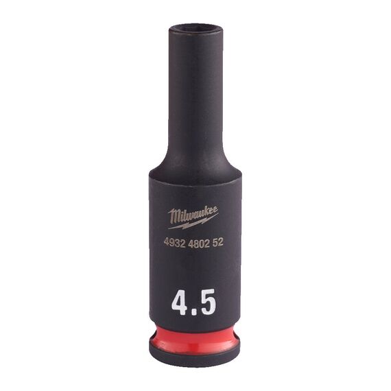 Ударная головка Milwaukee 4,5 MM ¼˝ IMPACT SOCKET DEEP удлиненная - 4932480252, Модель: 4,5 MM ¼˝ IMPACT SOCKET DEEP, внеший вид