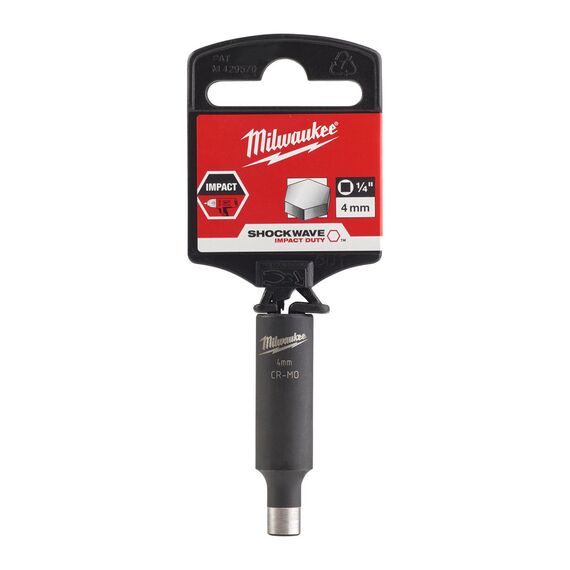 Ударная головка Milwaukee 4 MM ¼˝ IMPACT SOCKET удлиненная - 4932472283, Модель: 4 MM ¼˝ IMPACT SOCKET, фото, изображение 2 Ударная головка Milwaukee 4 MM ¼˝ IMPACT SOCKET удлиненная - 4932472283, Модель: 4 MM ¼˝ IMPACT SOCKET, внеший вид, изображение 2