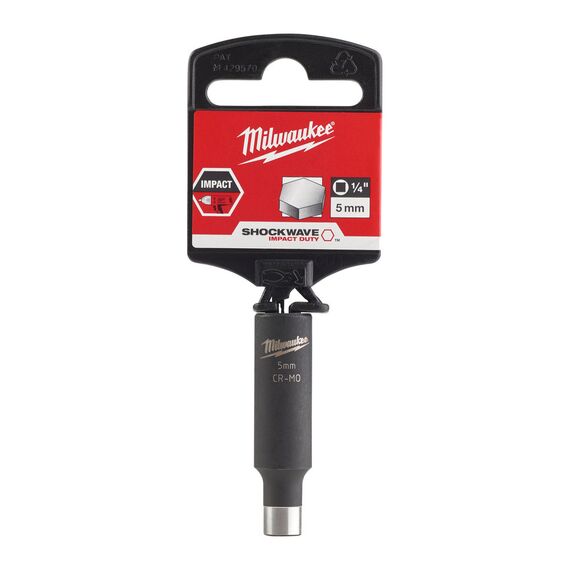 Ударная головка Milwaukee 5 MM ¼˝ IMPACT SOCKET удлиненная - 4932472285, Модель: 5 MM ¼˝ IMPACT SOCKET, фото, изображение 2 Ударная головка Milwaukee 5 MM ¼˝ IMPACT SOCKET удлиненная - 4932472285, Модель: 5 MM ¼˝ IMPACT SOCKET, внеший вид, изображение 2