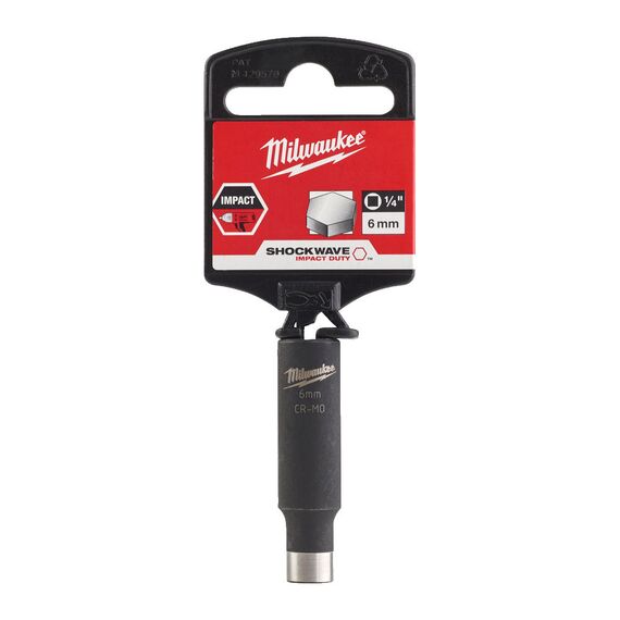 Ударная головка Milwaukee 6 MM ¼˝ IMPACT SOCKET удлиненная - 4932478000, Модель: 6 MM ¼˝ IMPACT SOCKET, фото, изображение 2 Ударная головка Milwaukee 6 MM ¼˝ IMPACT SOCKET удлиненная - 4932478000, Модель: 6 MM ¼˝ IMPACT SOCKET, внеший вид, изображение 2