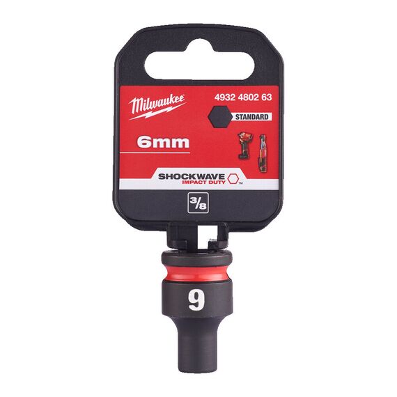 Ударная головка Milwaukee 6 MM ⅜˝ IMPACT SOCKET STD - 4932480263, Модель: 6 MM ⅜˝ IMPACT SOCKET STD, внеший вид, изображение 2