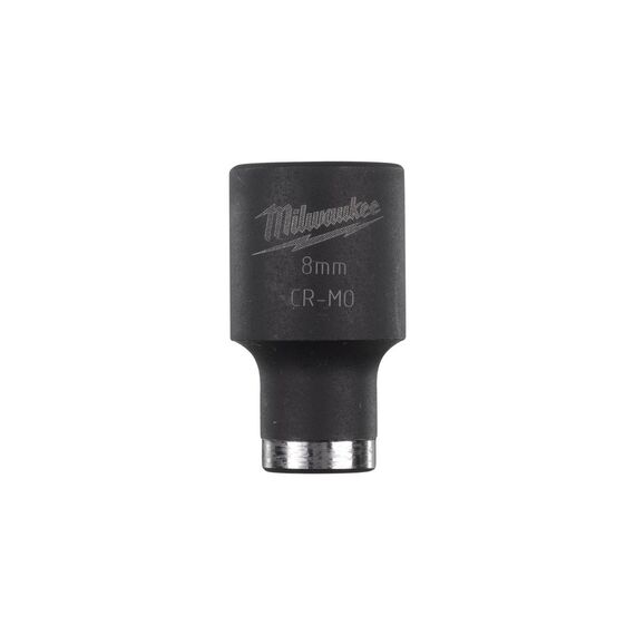 Ударная головка Milwaukee 8 MM ⅜˝ IMPACT SOCKET-SHORT укороченная - 4932478008, Модель: 8 MM ⅜˝ IMPACT SOCKET-SHORT, внеший вид