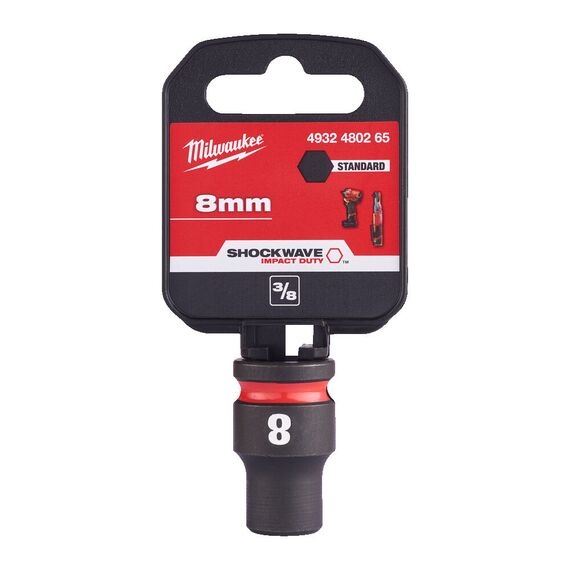 Ударная головка Milwaukee 8 MM ⅜˝ IMPACT SOCKET STD - 4932480265, Модель: 8 MM ⅜˝ IMPACT SOCKET STD, внеший вид, изображение 2