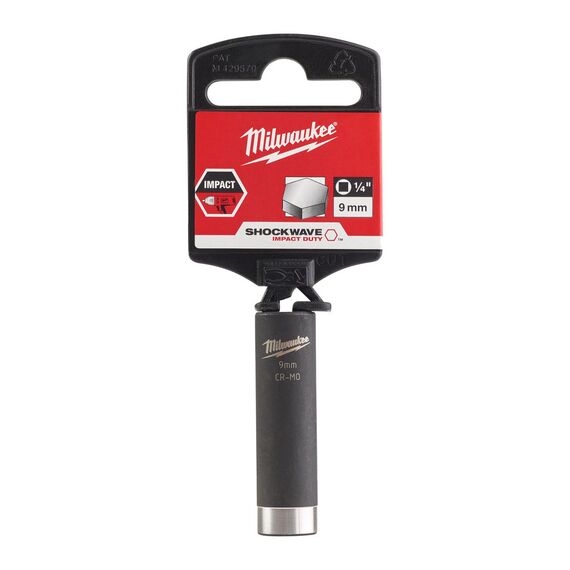 Ударная головка Milwaukee 9 MM ¼˝ IMPACT SOCKET удлиненная - 4932478003, Модель: 9 MM ¼˝ IMPACT SOCKET, фото, изображение 2 Ударная головка Milwaukee 9 MM ¼˝ IMPACT SOCKET удлиненная - 4932478003, Модель: 9 MM ¼˝ IMPACT SOCKET, внеший вид, изображение 2