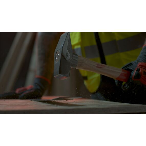 Молоток инженерный с рукояткой из гикори Milwaukee HICKORY ENGINEERS HAMMER 1000G - 4932478670, Модель: HICKORY ENGINEERS HAMMER 1000G, внеший вид, изображение 3