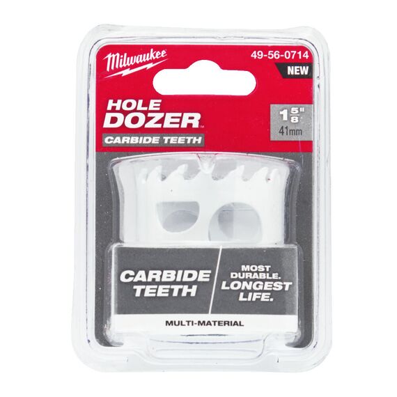 Биметаллическая коронка с твердосплавными зубьями Milwaukee HOLE DOZER CARBIDE 41 MM - 49560714, Диаметр: 41, Модель: HOLE DOZER CARBIDE 41 mm, внеший вид, изображение 3