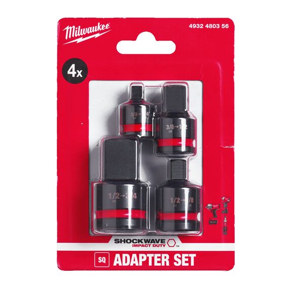 Набор переходников для головок Milwaukee IMPACT SOCKET ADAPTOR SET - 4932480356, внеший вид, изображение 2
