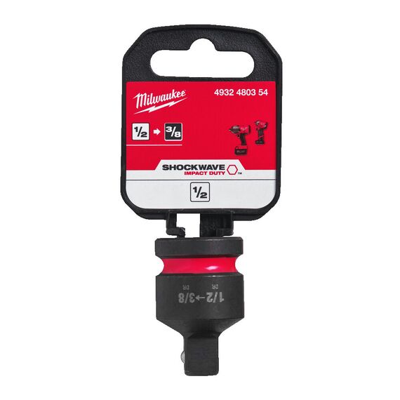 Переходник для головок Milwaukee IMPACT SOCKET ADAPTOR ½˝ TO ⅜˝ - 4932480354, Модель: IMPACT SOCKET ADAPTOR ½˝ TO ⅜˝, фото, изображение 2 Переходник для головок Milwaukee IMPACT SOCKET ADAPTOR ½˝ TO ⅜˝ - 4932480354, Модель: IMPACT SOCKET ADAPTOR ½˝ TO ⅜˝, внеший вид, изображение 2