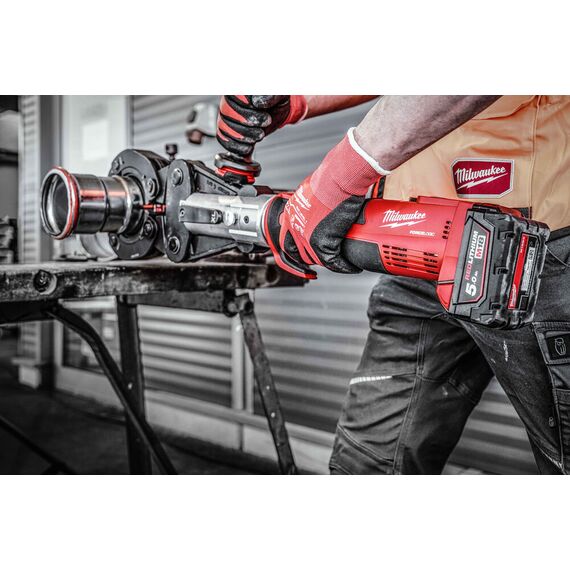 Аккумуляторный гидравлический инструмент для обжима труб Milwaukee M18 BLHPTXL-502P - 4933479441, Модель: M18 BLHPTXL-502P, фото, изображение 17 Аккумуляторный гидравлический инструмент для обжима труб Milwaukee M18 BLHPTXL-502P - 4933479441, Модель: M18 BLHPTXL-502P, внеший вид, изображение 17