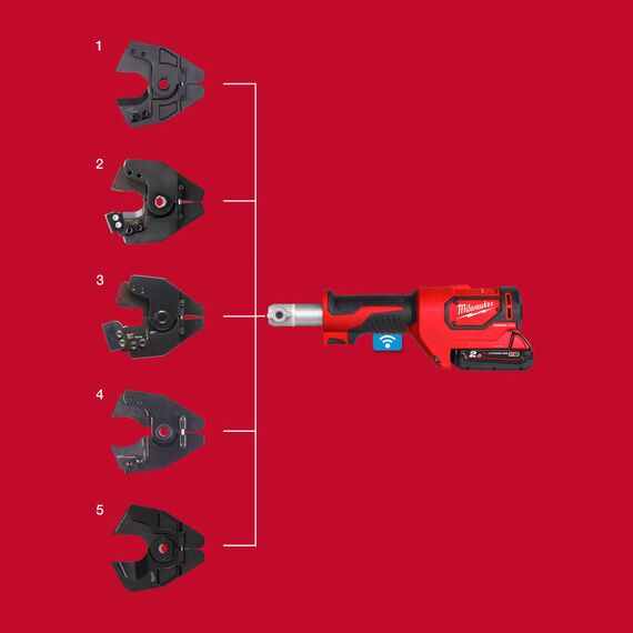 Аккумуляторный гидравлический инструмент для резки кабеля Milwaukee M18 ONEHCC-201C CU⁄AL-SET - 4933464301, Модель: M18 ONEHCC-201C CU⁄AL-SET, фото, изображение 9 Аккумуляторный гидравлический инструмент для резки кабеля Milwaukee M18 ONEHCC-201C CU⁄AL-SET - 4933464301, Модель: M18 ONEHCC-201C CU⁄AL-SET, внеший вид, изображение 9