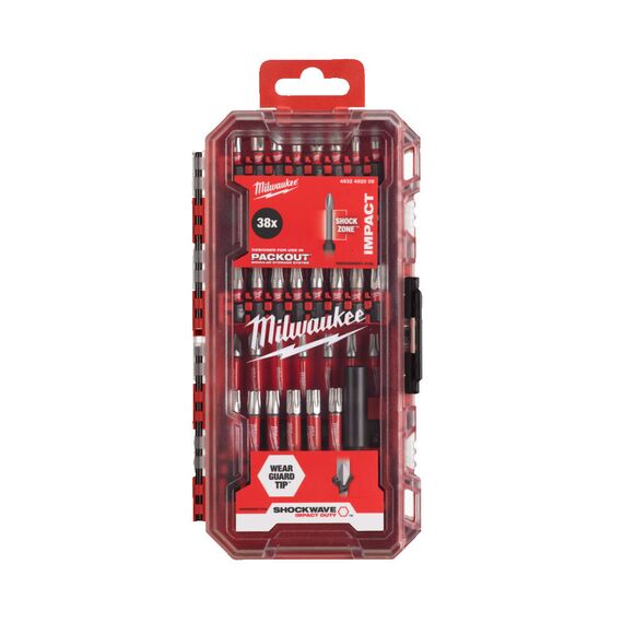 Набор ударных бит Milwaukee SHOCKWAVE IMPACT DUTY BIT SET 38PC - 4932492009, Модель: SHOCKWAVE IMPACT DUTY BIT SET 38PC, внеший вид, изображение 2