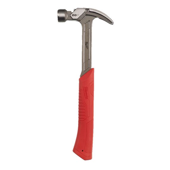 Стальной молоток с закругленным гвоздодером Milwaukee STEEL CURVED CLAW HAMMER 20OZ 570G - 4932478656, Модель: STEEL CURVED CLAW HAMMER 20OZ 570G, внеший вид