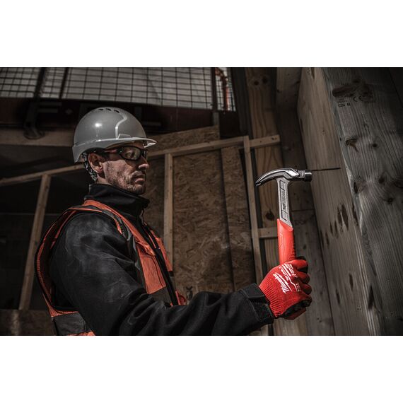 Стальной молоток с прямым гвоздодером Milwaukee STEEL RIP CLAW HAMMER 16OZ 450G - 4932478653, Модель: STEEL RIP CLAW HAMMER 16OZ 450G, внеший вид, изображение 8