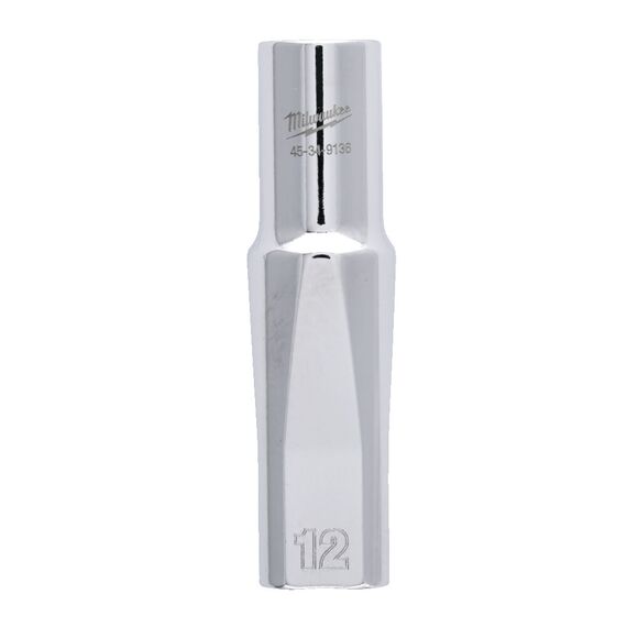 Головка Milwaukee ½˝ DRIVE SOCKET METRIC DEEP-12 MM удлиненная - 4932480032, Модель: ½˝ DRIVE SOCKET METRIC DEEP-12 MM, внеший вид