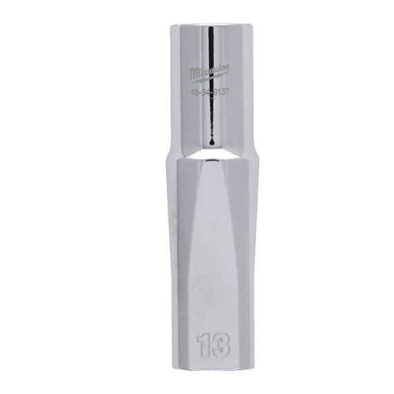 Головка Milwaukee ½˝ DRIVE SOCKET METRIC DEEP-13 MM удлиненная - 4932480033, Модель: ½˝ DRIVE SOCKET METRIC DEEP-13 MM, внеший вид