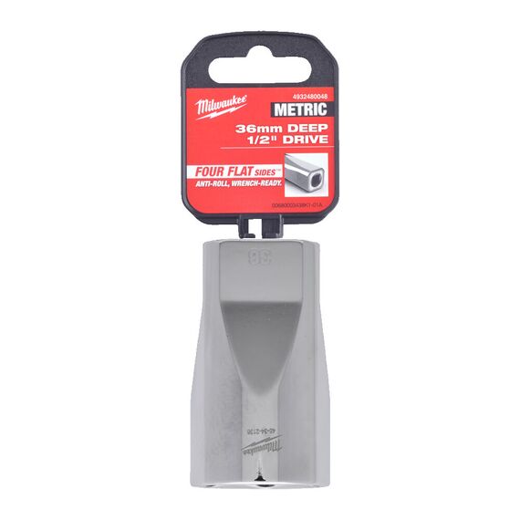Головка Milwaukee ½˝ DRIVE SOCKET METRIC DEEP-36 MM удлиненная - 4932480048, Модель: ½˝ DRIVE SOCKET METRIC DEEP-36 MM, внеший вид, изображение 2