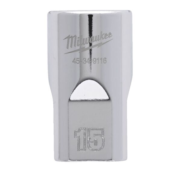 Головка Milwaukee ½˝ DRIVE SOCKET METRIC STANDARD-15 MM - 4932480013, Модель: ½˝ DRIVE SOCKET METRIC STANDARD-15 MM, внеший вид