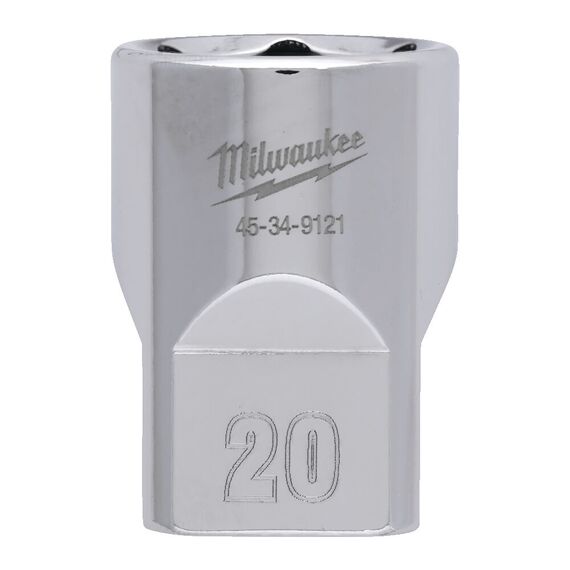 Головка Milwaukee ½˝ DRIVE SOCKET METRIC STANDARD-20 MM - 4932480018, Модель: ½˝ DRIVE SOCKET METRIC STANDARD-20 MM, внеший вид