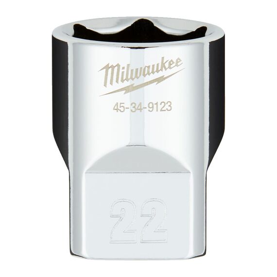 Головка Milwaukee ½˝ DRIVE SOCKET METRIC STANDARD-22 MM - 4932480020, Модель: ½˝ DRIVE SOCKET METRIC STANDARD-22 MM, внеший вид
