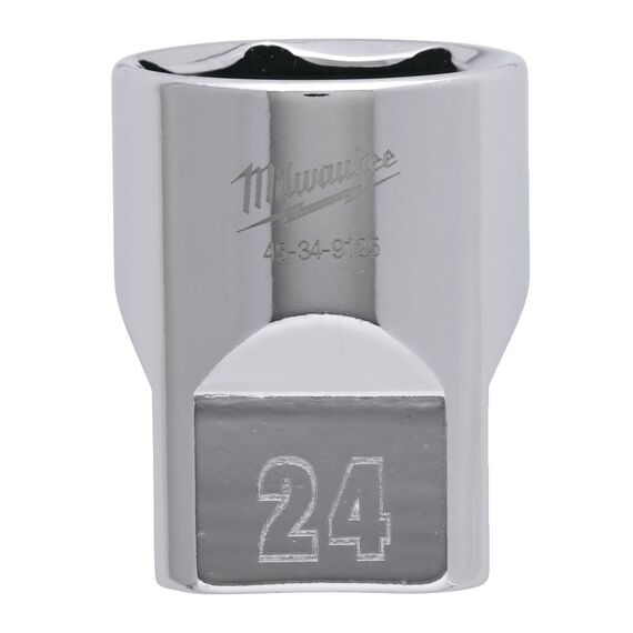 Головка Milwaukee ½˝ DRIVE SOCKET METRIC STANDARD-24 MM - 4932480022, Модель: ½˝ DRIVE SOCKET METRIC STANDARD-24 MM, внеший вид