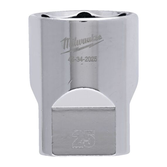Головка Milwaukee ½˝ DRIVE SOCKET METRIC STANDARD-25 MM - 4932480023, Модель: ½˝ DRIVE SOCKET METRIC STANDARD-25 MM, внеший вид