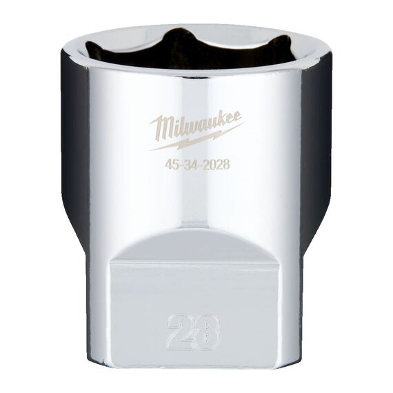 Головка Milwaukee ½˝ DRIVE SOCKET METRIC STANDARD-28 MM - 4932480026, Модель: ½˝ DRIVE SOCKET METRIC STANDARD-28 MM, внеший вид