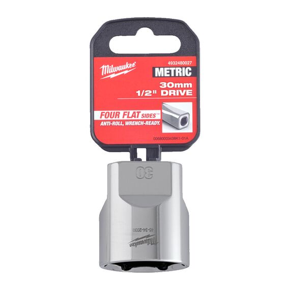 Головка Milwaukee ½˝ DRIVE SOCKET METRIC STANDARD-30 MM - 4932480027, Модель: ½˝ DRIVE SOCKET METRIC STANDARD-30 MM, внеший вид, изображение 2