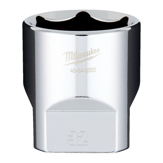 Головка Milwaukee ½˝ DRIVE SOCKET METRIC STANDARD-32 MM - 4932480028, Модель: ½˝ DRIVE SOCKET METRIC STANDARD-32 MM, внеший вид