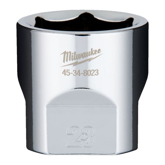 Головка Milwaukee ⅜˝ DRIVE SOCKET METRIC STANDARD-23 MM - 4932479999, Модель: ⅜˝ DRIVE SOCKET METRIC STANDARD-23 MM, внеший вид