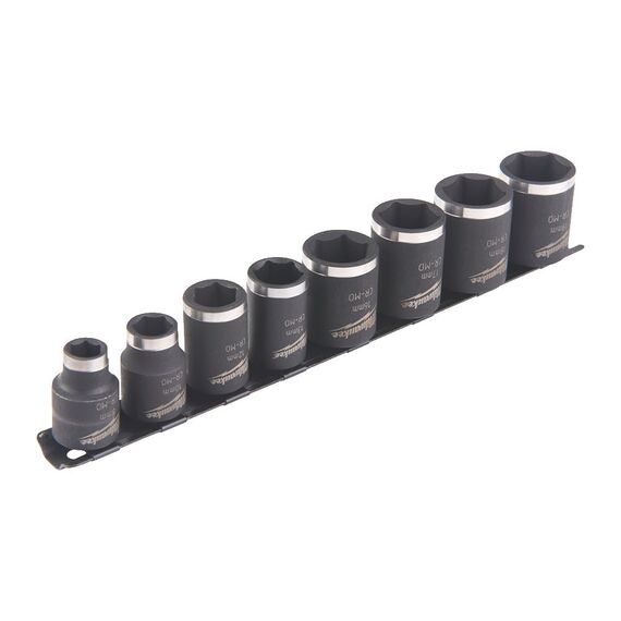 Набор ударных головок Milwaukee ⅜˝ IMPACT SOCKET SET SHORT 8PC - 4932478288, внеший вид