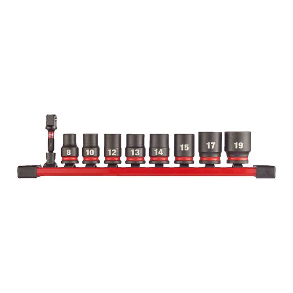 Набор ударных головок Milwaukee ⅜˝ IMPACT SOCKET STD SET-9PC - 4932480454, внеший вид