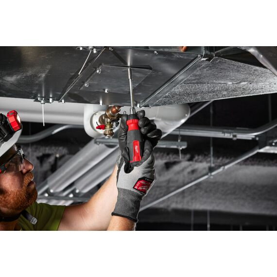 Универсальная отвертка с трещоткой Milwaukee 14 IN 1 RATCHET MULTI-BIT SCREWDRIVER - 4932480582, Тип отвертки: Набор, Модель: 14 IN 1 RATCHET MULTI-BIT SCREWDRIVER, внеший вид, изображение 7