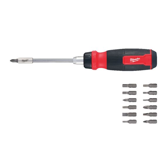 Универсальная отвертка с трещоткой Milwaukee 14 IN 1 RATCHET MULTI-BIT SCREWDRIVER - 4932480582, Тип отвертки: Набор, Модель: 14 IN 1 RATCHET MULTI-BIT SCREWDRIVER, внеший вид, изображение 4