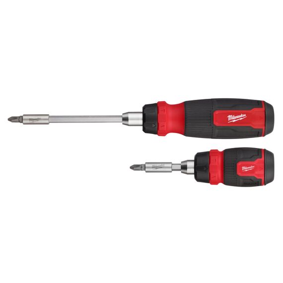 Набор отверток с трещоткой Milwaukee 2 PC RATCHETING AND COMPACT RATCHETING MULTI-BIT SCREWDRIVER KIT - 4932492811, Модель: 2 PC RATCHETING AND COMPACT RATCHETING MULTI-BIT SCREWDRIVER KIT, внеший вид