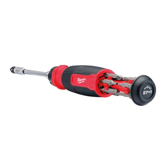 Универсальная отвертка с трещоткой Milwaukee 27 IN 1 RATCHET MULTI-BIT SCREWDRIVER - 4932480583, Модель: 27 IN 1 RATCHET MULTI-BIT SCREWDRIVER, внеший вид, изображение 3