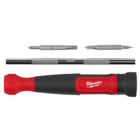 Отвертка для точной механики Milwaukee 4 IN 1 PRECISION MULTI-BIT SCREWDRIVER - 4932480584, Модель: 4 IN 1 PRECISION MULTI-BIT SCREWDRIVER, внеший вид, изображение 4