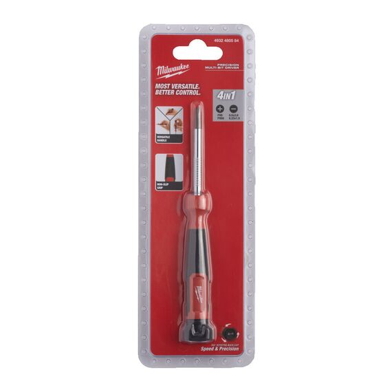 Отвертка для точной механики Milwaukee 4 IN 1 PRECISION MULTI-BIT SCREWDRIVER - 4932480584, Модель: 4 IN 1 PRECISION MULTI-BIT SCREWDRIVER, внеший вид, изображение 5