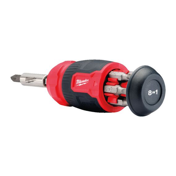 Универсальная отвертка Milwaukee 8 IN 1 COMPACT MULTI-BIT SCREWDRIVER - 4932492807, Тип отвертки: Набор, Модель: 8 IN 1 COMPACT MULTI-BIT SCREWDRIVER, внеший вид, изображение 3