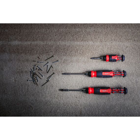 Универсальная отвертка с трещоткой Milwaukee 8 IN 1 COMPACT RATCHETING MULTI-BIT SCREWDRIVER - 4932480581, Модель: 8 IN 1 COMPACT RATCHETING MULTI-BIT SCREWDRIVER, внеший вид, изображение 6
