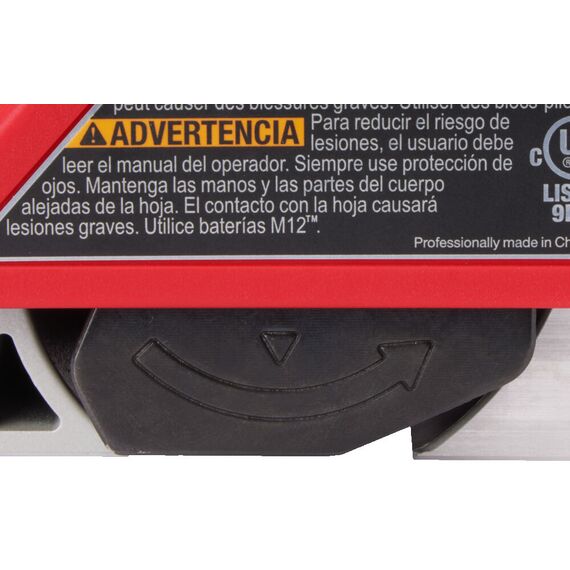 Аккумуляторный рубанок Milwaukee M12 BLP-0X - 4933492850, Модель: M12 BLP-0X, фото, изображение 9 Аккумуляторный рубанок Milwaukee M12 BLP-0X - 4933492850, Модель: M12 BLP-0X, внеший вид, изображение 9