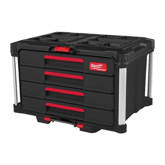 Кейс с выдвижными ящиками Milwaukee PACKOUT 4 DRAWER TOOL BOX - 4932493189, Модель: PACKOUT 4 DRAWER TOOL BOX, внеший вид, изображение 3