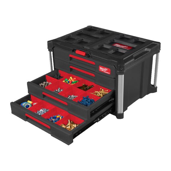 Кейс с выдвижными ящиками Milwaukee PACKOUT 4 DRAWER TOOL BOX - 4932493189, Модель: PACKOUT 4 DRAWER TOOL BOX, внеший вид, изображение 5