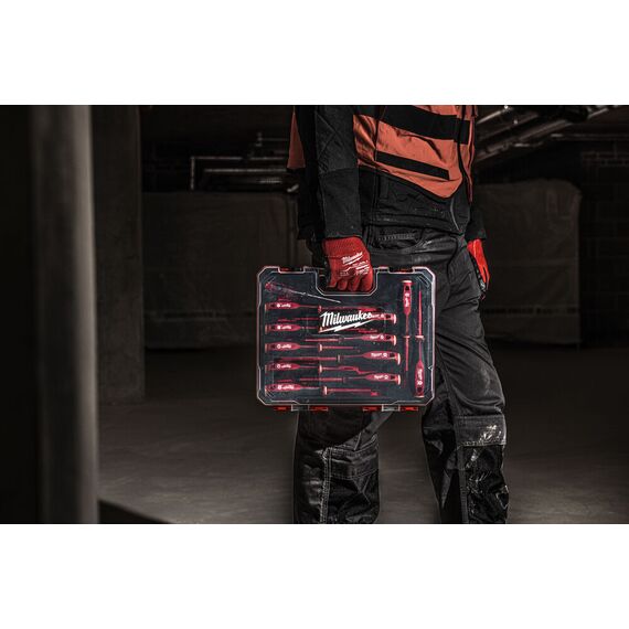 Набор трехгранных отверток и тестер напряжения Milwaukee TRI-LOBE VDE SCREWDRIVER 12PC SET - 4932479095, Тип отвертки: Набор, Модель: TRI-LOBE VDE SCREWDRIVER 12PC SET, внеший вид, изображение 6