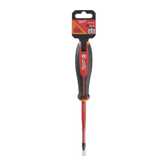 Трехгранная отвертка, изолированная Milwaukee TRI-LOBE VDE SCREWDRIVER PH2 X100 - 4932478722, Тип отвертки: PH 2, Модель: TRI-LOBE VDE SCREWDRIVER PH2 X100, внеший вид, изображение 2