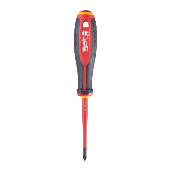 Трехгранная отвертка, изолированная Milwaukee TRI-LOBE VDE SCREWDRIVER PH⁄S L1 X80 - 4932478733, Тип отвертки: PH / SL 1, Модель: TRI-LOBE VDE SCREWDRIVER PH⁄S L1 X80, Длина (мм): 80, внеший вид