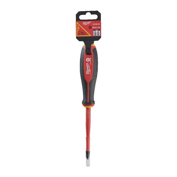 Трехгранная отвертка, изолированная Milwaukee TRI-LOBE VDE SCREWDRIVER PH⁄SL2 X100 - 4932478734, Тип отвертки: PH / SL 2, Модель: TRI-LOBE VDE SCREWDRIVER PH⁄SL2 X100, Длина (мм): 100, фото, изображение 2 Трехгранная отвертка, изолированная Milwaukee TRI-LOBE VDE SCREWDRIVER PH⁄SL2 X100 - 4932478734, Тип отвертки: PH / SL 2, Модель: TRI-LOBE VDE SCREWDRIVER PH⁄SL2 X100, Длина (мм): 100, внеший вид, изображение 2
